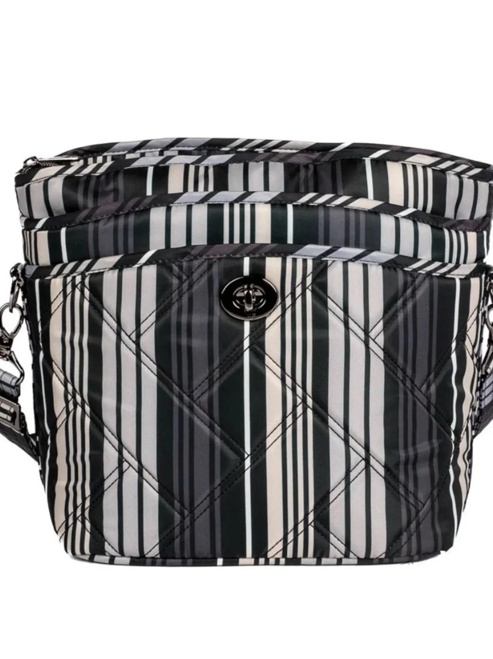 Lug Adagio Crossbody in Lovestripe Black NWT
